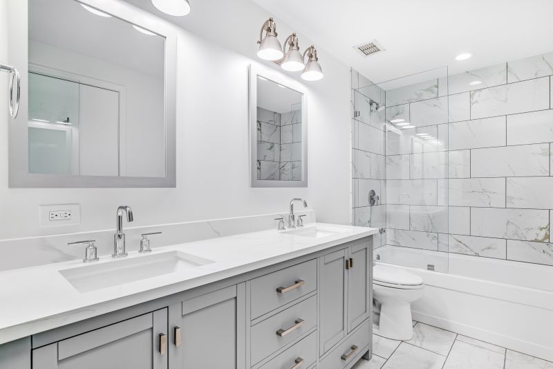Double Vanity with Modern Fixtures